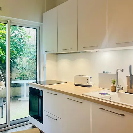 Apartmán Luxury Garden With Ac In 16th Paříž